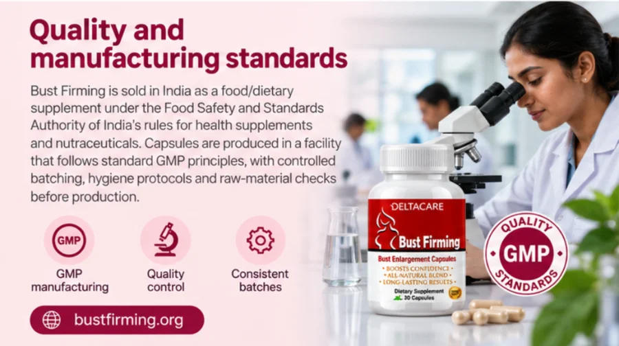 Bust Firming — capsules produced under standard manufacturing practice
